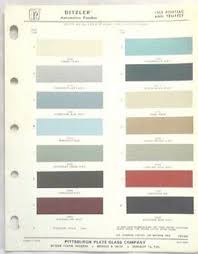 1963 pontiac ppg color paint chip chart