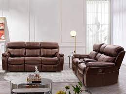 power recliner genuine leather sofa