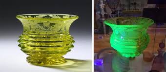 People are exposed to radioactive materials every day and, while we wouldn't recommend eating or drinking from them, these pieces weren't actually considered harmful. Seeing More Glow In The Dark Glass V A Blog
