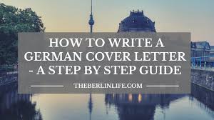 How To Write A German Cover Letter A
