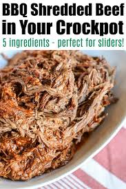 easy crockpot bbq beef pulled slow