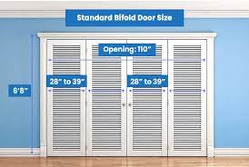 bifold door sizes standard closet