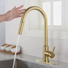 touch pull down sprayer kitchen faucet