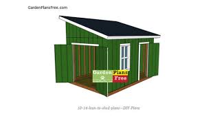 10x14 Lean To Shed Plans Small Garden