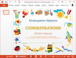 How To Make A Printable Kindergarten Diploma Certificate