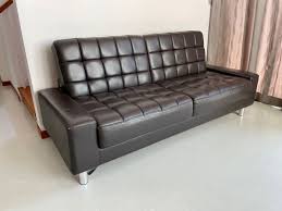 hecom seahorse leather 3 seater sofa
