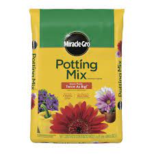 miracle gro potting mix 2 cu ft