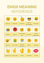 emoji meaning chart in ilrator pdf