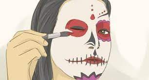 how to apply day of the dead makeup 14