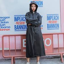 Big Size And Thick Eva Trench Raincoat