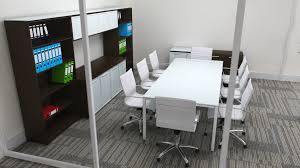 White Glass Top Conference Table 96 X