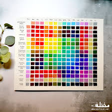 Color Mixing Chart Using Holbein Gouache On Watercolour