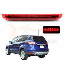 Details About Chrome Led 3rd Third Brake Light Rear Tail Lamp For 13 18 Ford Escape Red Lens