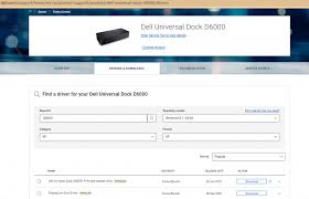 reinstall dell d6000 drivers