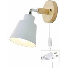 Piece Wall Lamp With Cable Plug Free