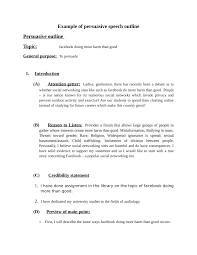 pdf example of persuasive speech outline persuasive outline topic pdf example of persuasive speech outline persuasive outline topic facebook doing more harm than good