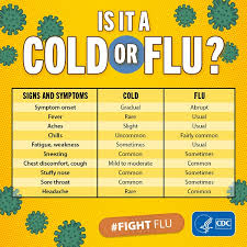 Namely, or in english can be either or or xor; Cold Versus Flu Cdc