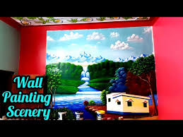 Wall Painting Scenery Wall Art Design