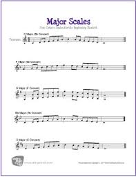 Major Scales For Trumpet Free Sheet Music Makingmusicfun Net