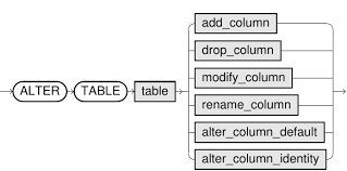 alter table column exasol db