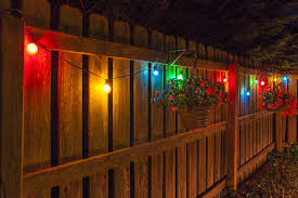 Hanging Patio String Lights A Pattern