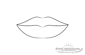 how to draw lips step by step