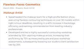 makeup artist skills to put on your resume