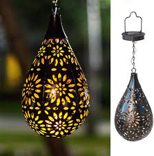 waterproof hanging solar lantern lights