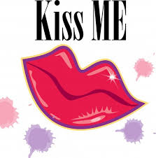 kiss me lips clip art free stock photo