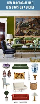 how to decorate like tory burch on a budget