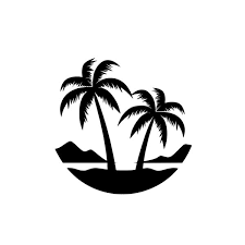 Beach Palm Trees Svg File Instant