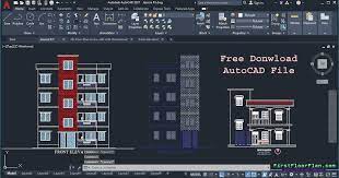 Front Elevation Designs In Autocad