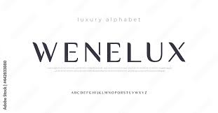 future luxury alphabet font typography