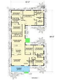 6 Bedroom U Shaped House Plan 32221aa
