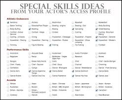 Special Skills On Resume Examples