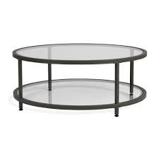 Camber Modern Glass Round Coffee Table