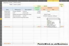 Free Simple Bookkeeping Excel Spreadsheet Poetic Mind