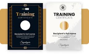 6 free training certificate templates