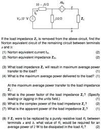 al if the load impedance z is removed