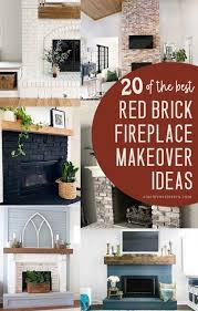 Ideas To Transform Your Red Brick Fireplace
