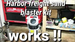 harbor freight sand blaster kit review
