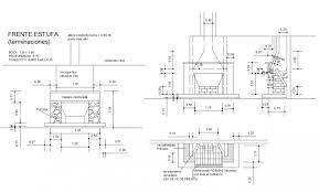 Fireplace Section Plan Autocad File