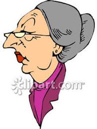 Image result for image of angry old lady in cartoon