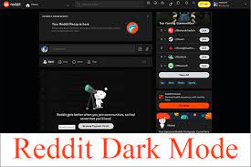how to turn on reddit dark mode on new