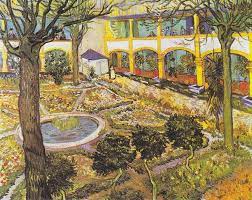 The Asylum Garden At Arles 1889 By