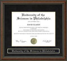 philadelphia usp diploma frame