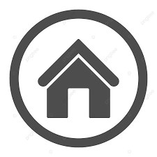 Home Flat Gray Color Rounded Raster