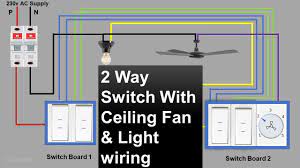 2 Way Switch with Ceiling Fan & Light wiring / Bed room wiring / Two way  switch connection / Circuit - YouTube