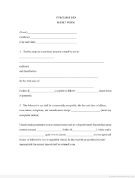 Free Sample Bid Letter Offer Form For Real Property Pdf