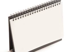 Image Of Standing Blank Flip Chart On White Background